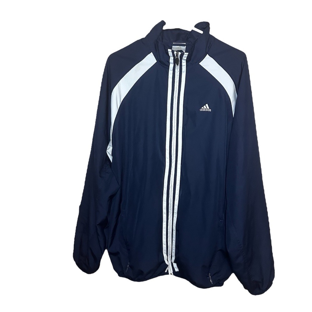 Adidas Blue ClimaProof Windbreaker Large